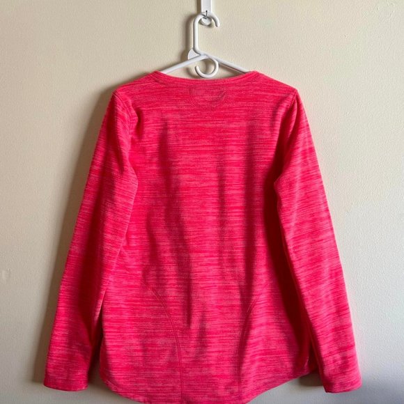 Size Large Tek Gear Long Sleeve Pink V-Neck Tops - Picture 2 of 5